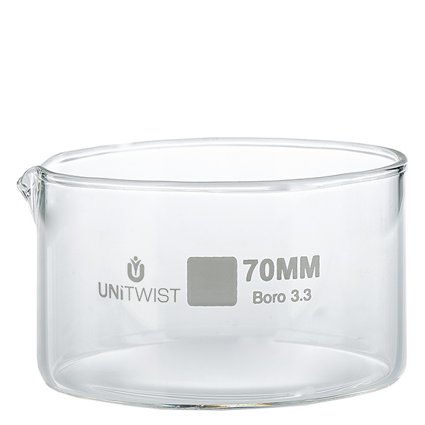 Piatto per cristallizzazione ø70mm in vetro borosilicato UNiTWIST Piatto per cristallizzazione ø70mm in vetro borosilicato UNiTWIST