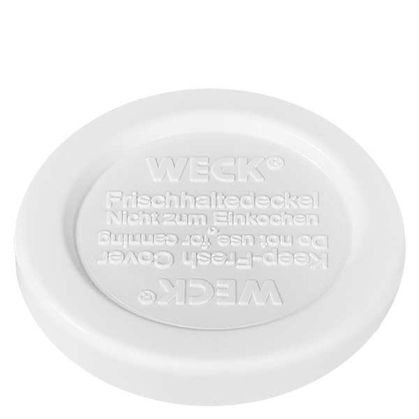 Coperchio WECK/REX Keep Fresh RR40 Coperchio WECK RR40 keep-fresh bianco in plastica per barattoli da conserva per la chiusura ermetica delle conserve