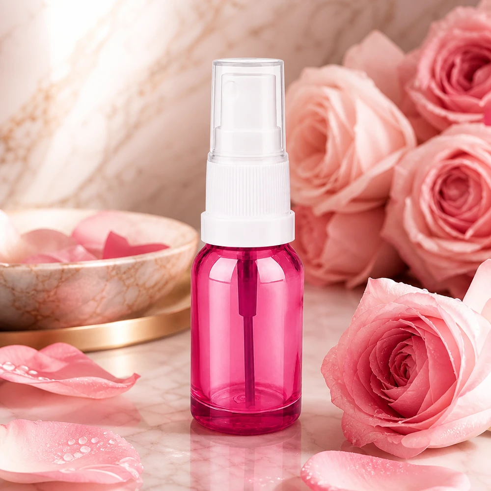Pratico flacone spray 10ml viola trasparente per un dosaggio preciso dei liquidi