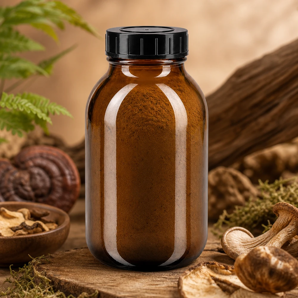 Bottiglia a collo largo da 500ml in vetro ambrato con tappo a vite Bottiglia in vetro di alta qualità da 500 ml in marrone con ampia apertura per un facile riempimento