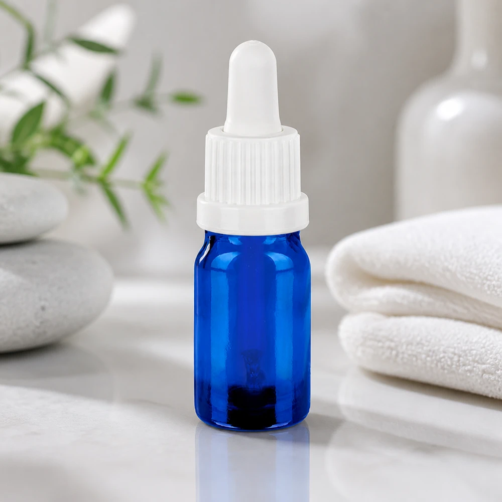 Flacone per pipette da 5 ml bianco OV BlueLine UT18/5 Pratico flacone contagocce da 5 ml con filettatura UT18 per una facile ricarica e una conservazione sicura.