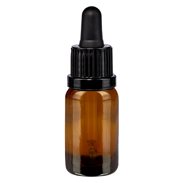 Flacone per pipette da 10 ml nero OV BrownLine UT18/10