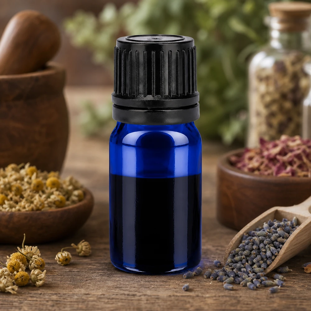 Bottiglia da 5ml 11mm SV nero OV BlueLine UT18/5 Pratico flacone in vetro BlueLine da 5 ml con tappo a prova di perdite per il viaggio