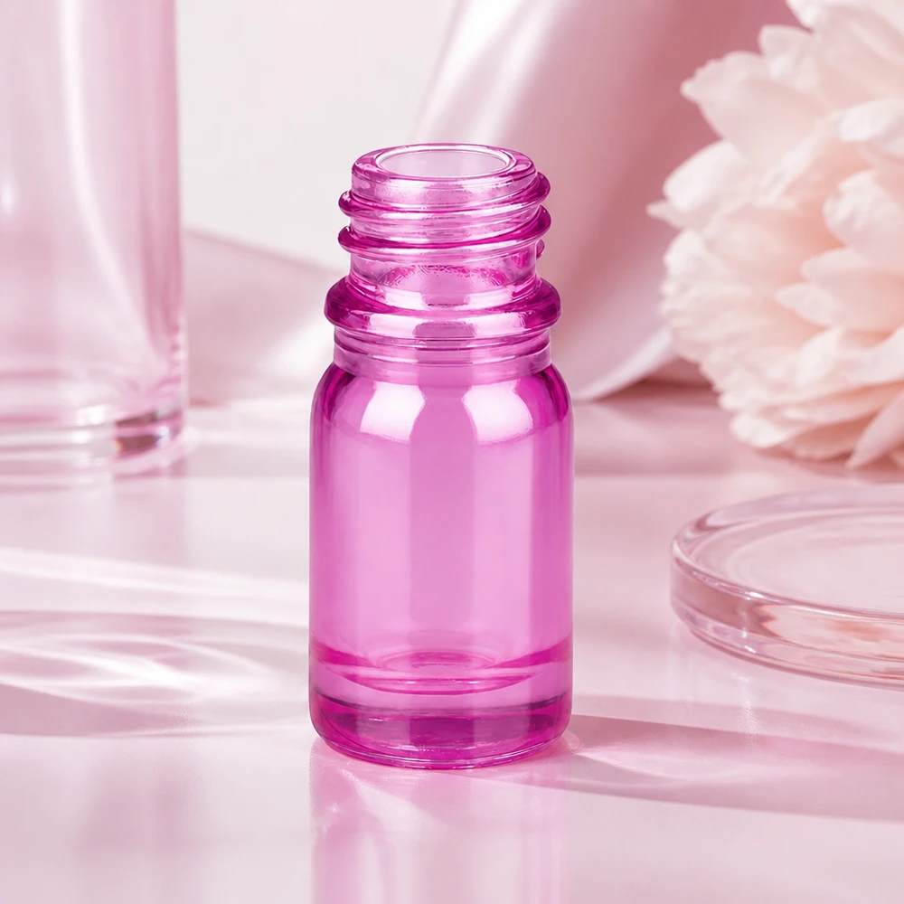Flacone PurpleLine UT18/5 UNiTWIST da 5 ml con forma ergonomica per una facile manipolazione, di colore rosa.