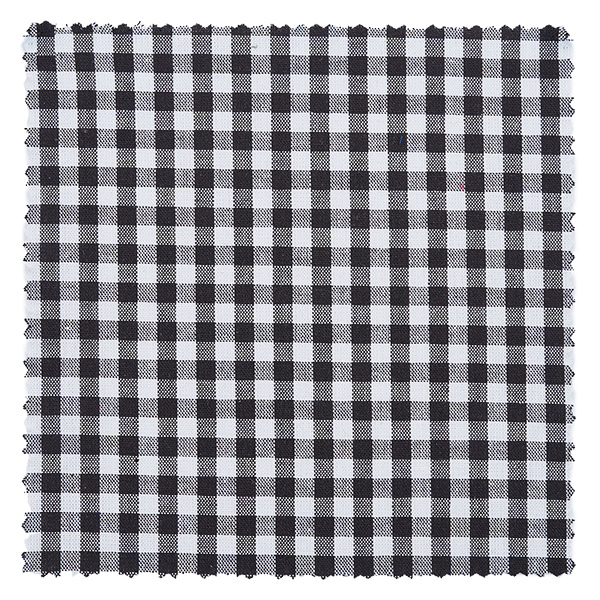 Centrino in tessuto per gioielli a quadretti neri 12 cm quadrati