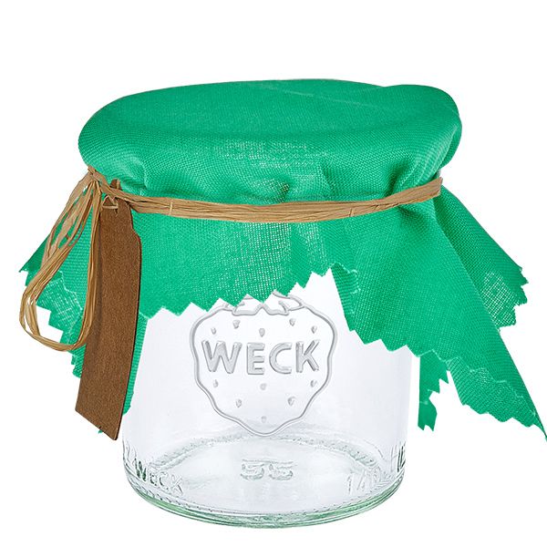 Centrino in tessuto verde 15cm quadrato