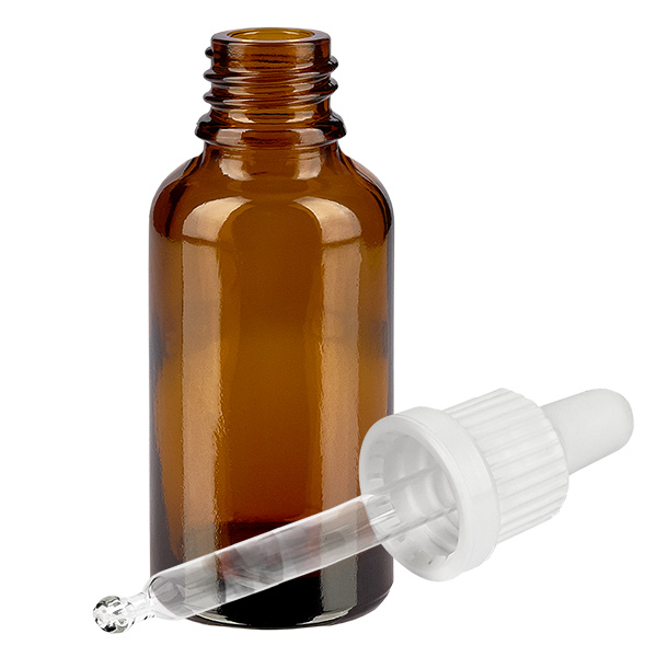 Flacone per pipette da 30 ml bianco OV BrownLine UT18/30