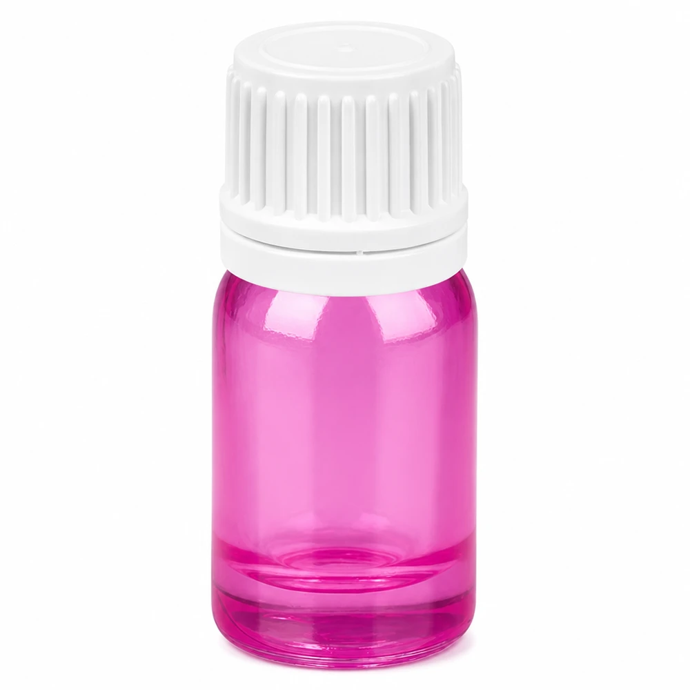 Bottiglia da 5ml tappo a vite 11mm bianco Originality tappo a vite PurpleLine UT18/5 Flacone in vetro da 5 ml serie Purple Line con chiusura antimanomissione per una conservazione sicura