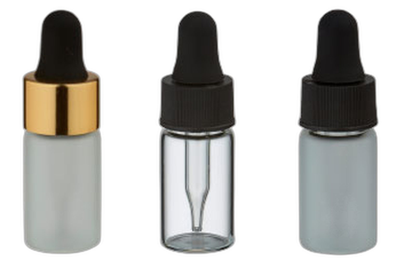 Mini bottiglie filettate con pipette