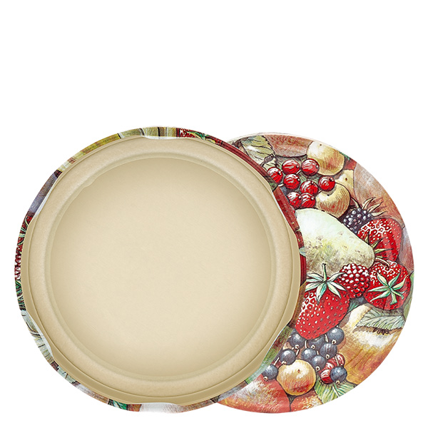 Coperchio BasicSeal da 82 mm con decorazione di frutta (TO82) UNiTWIST Coperchio BasicSeal da 82 mm con decorazione di frutta (TO82) UNiTWIST
