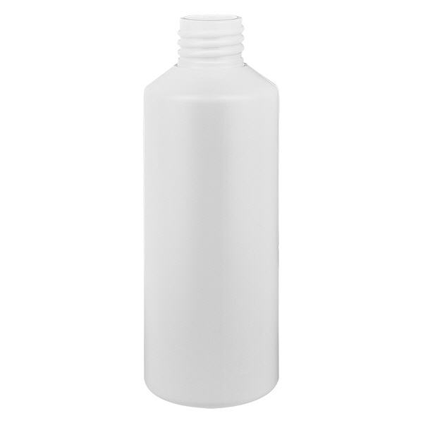 Flacone farmaceutico HDPE 100ml bianco, senza tappo.