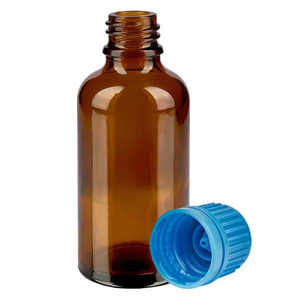 Bottiglia da 50ml 11mm SV blu OV BrownLine UT18/50