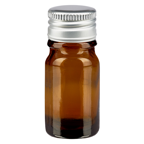 Bottiglia da 5ml 11mm SV Alluminio-Argento STD BrownL. UT18/5