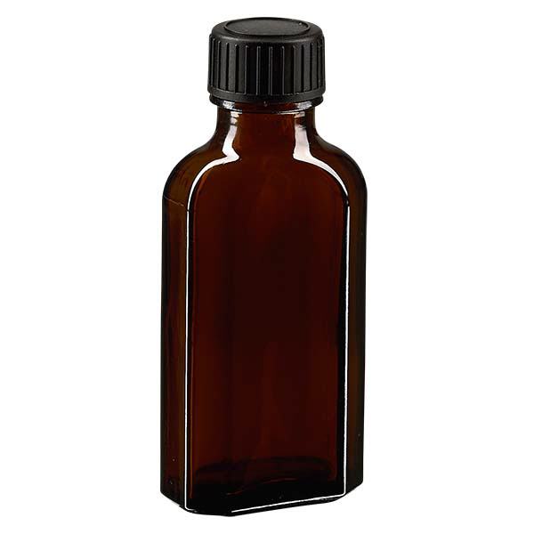 50 ml Meplat ambra tappo a vite con disco di tenuta LKD 50 ml Meplat ambra tappo a vite con disco di tenuta LKD