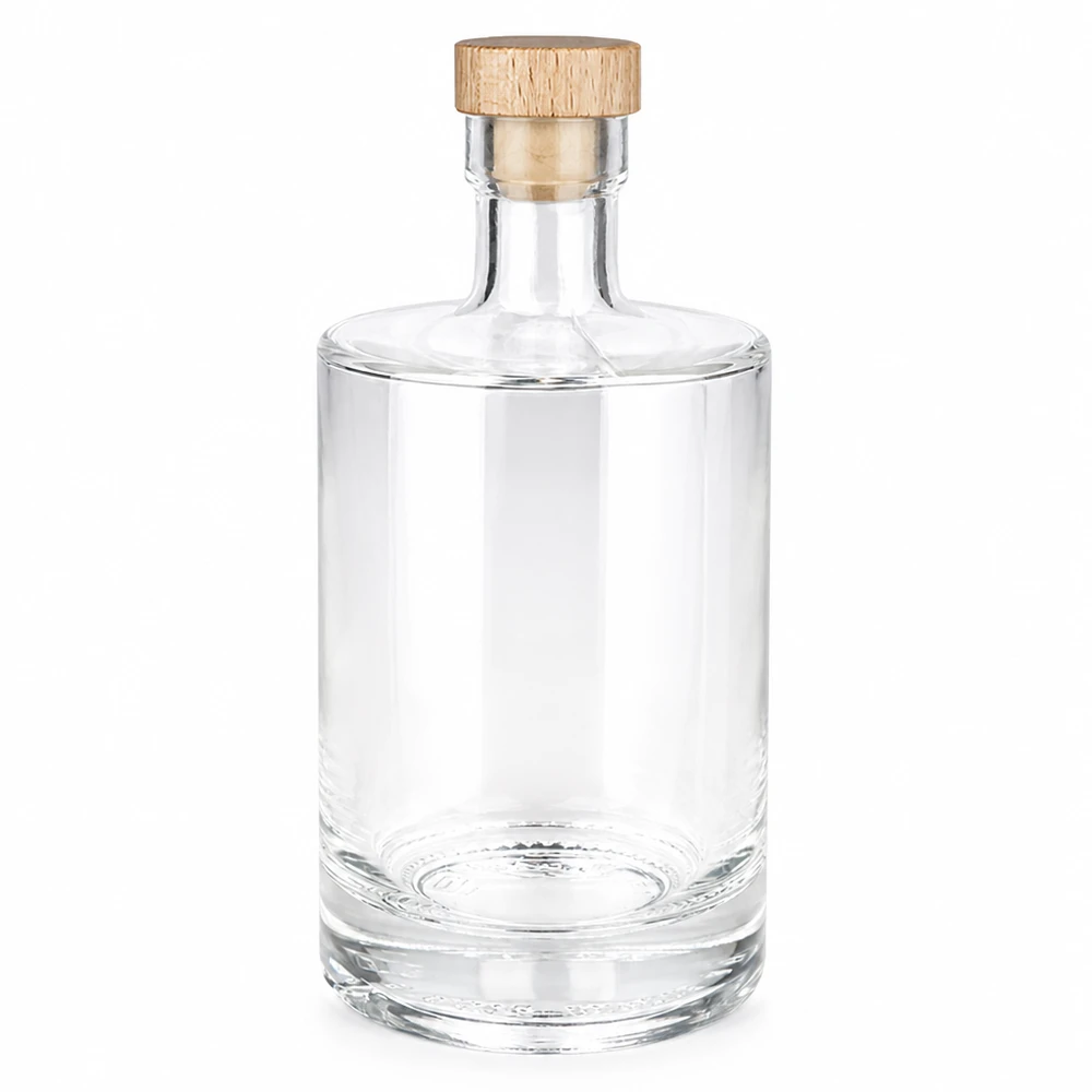 Bottiglia in vetro da 500 ml 500ml Glasflasche "Marie" mit Holzgriff-Korken UNiTWIST con tappo in sughero con impugnatura in legno UNiTWIST® Bottiglia in vetro da 500 ml Marie con manico in legno e tappo in sughero UNiTWIST - bottiglia trasparente vuota con tappo in legno e tappo in sughero