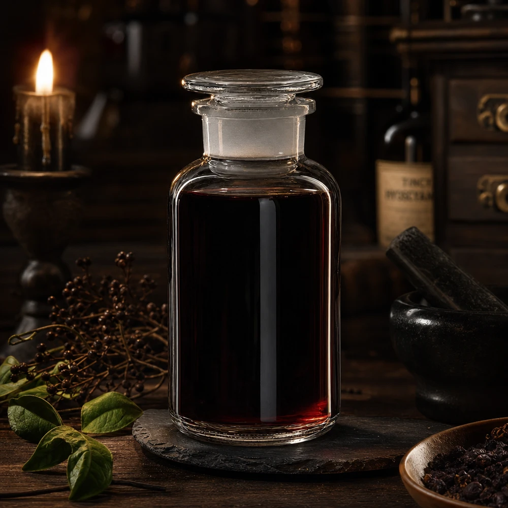 Bottiglia a spalla tonda da 500ml in vetro trasparente a collo largo con tappo Flacone da farmacia da 500 ml a collo largo in vetro trasparente con tappo, riempito con tintura scura