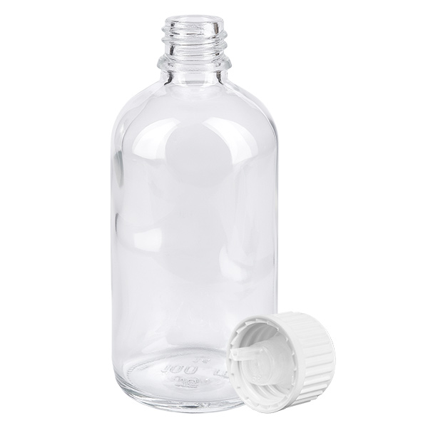 Flacone contagocce da 100 ml 0,9 mm bianco STD ClearLine UT18/100