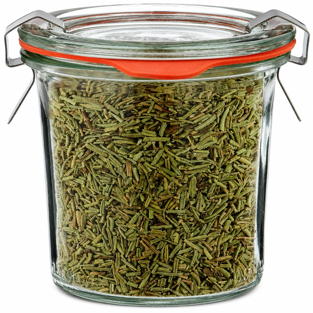 Idea barattolo per spezie: WECK mini mason jar 140ml Barattolo WECK da 140 ml per conservare le erbe aromatiche, con chiusura a clip di sicurezza