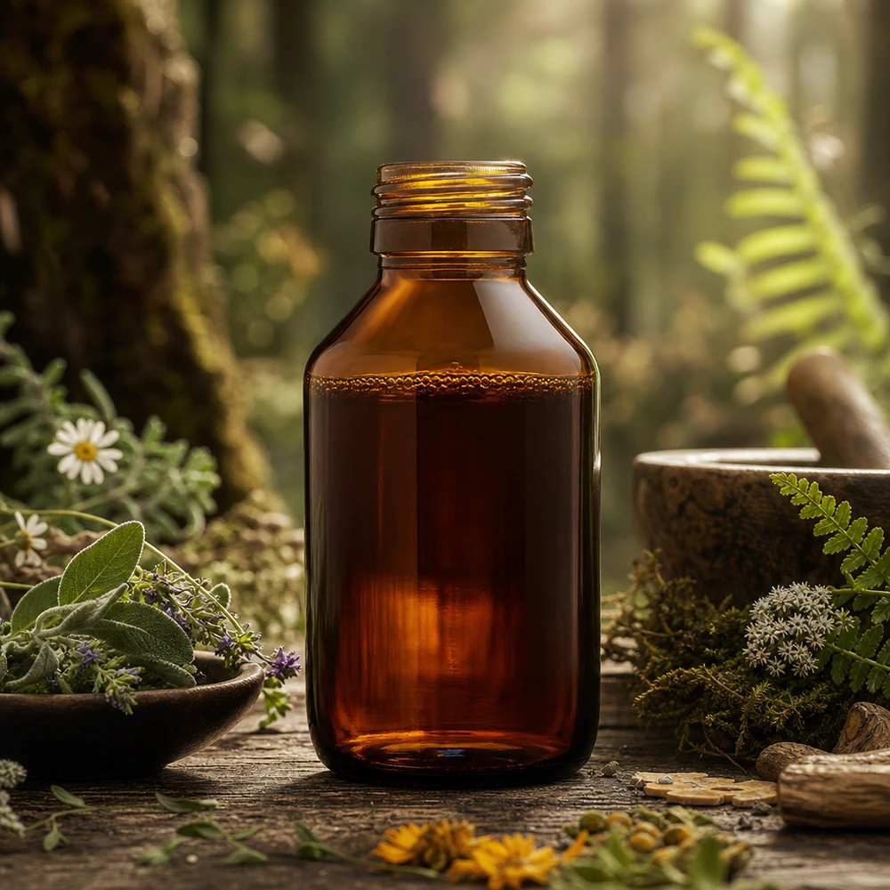 Flacone per medicinali da 100ml marrone, senza tappo PP28 ApoGlas Flacone in vetro marrone da 100 ml con filettatura PP28 ideale per preparazioni omeopatiche e rimedi naturali