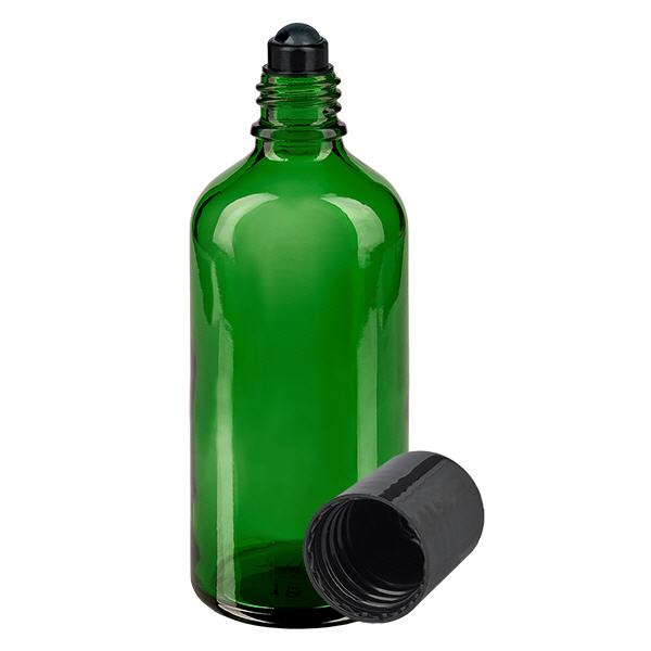 100ml verde roll-on bottiglia STD nero ApoGlas 100ml verde roll-on bottiglia STD nero ApoGlas