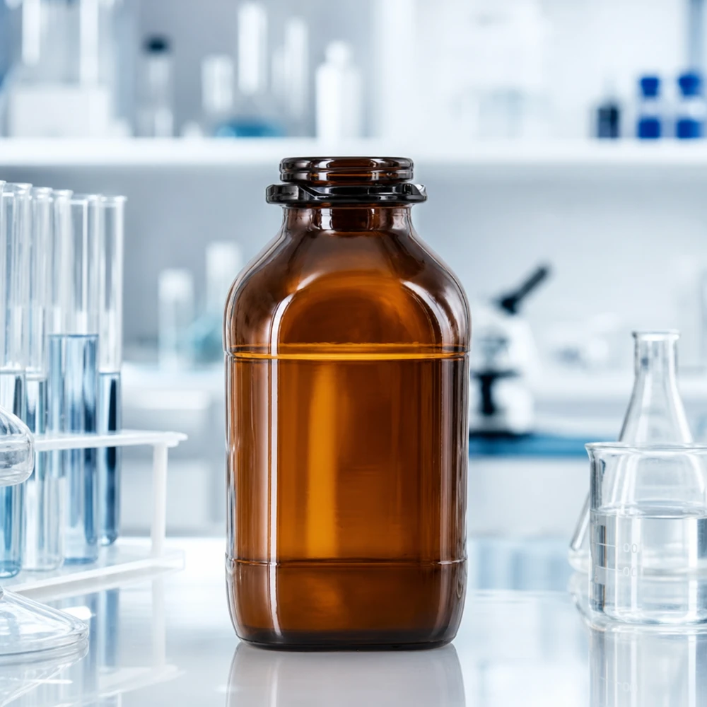 Bottiglia in vetro ambrato da 1000 ml con apertura ampia: la soluzione ideale per conservare i tuoi prodotti in tutta sicurezza Flacone per prodotti chimici da 1000 ml di alta qualità con collo largo per un facile riempimento e svuotamento