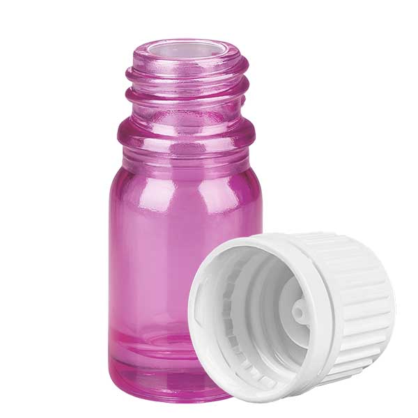Bottiglia da 5ml tappo a vite 11mm bianco Originality tappo a vite PurpleLine UT18/5