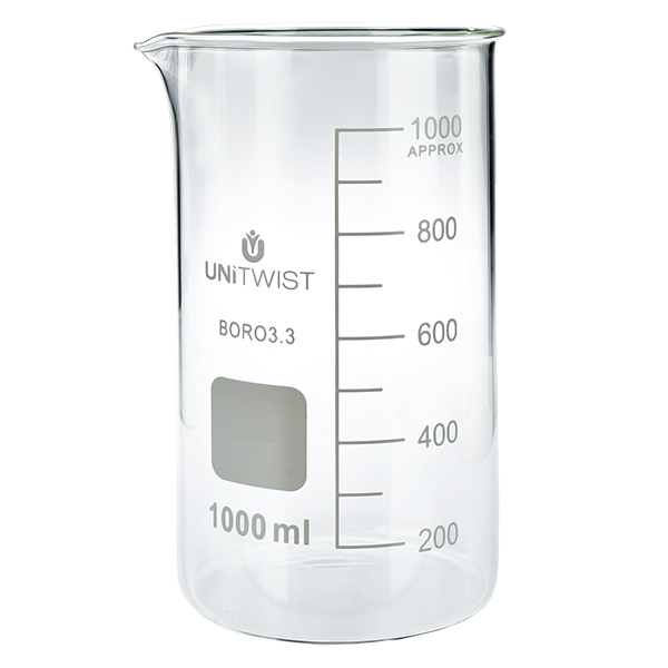 Bicchiere 1000ml borosilicato, stampo alto UNITWIST Bicchiere 1000ml borosilicato, stampo alto UNITWIST