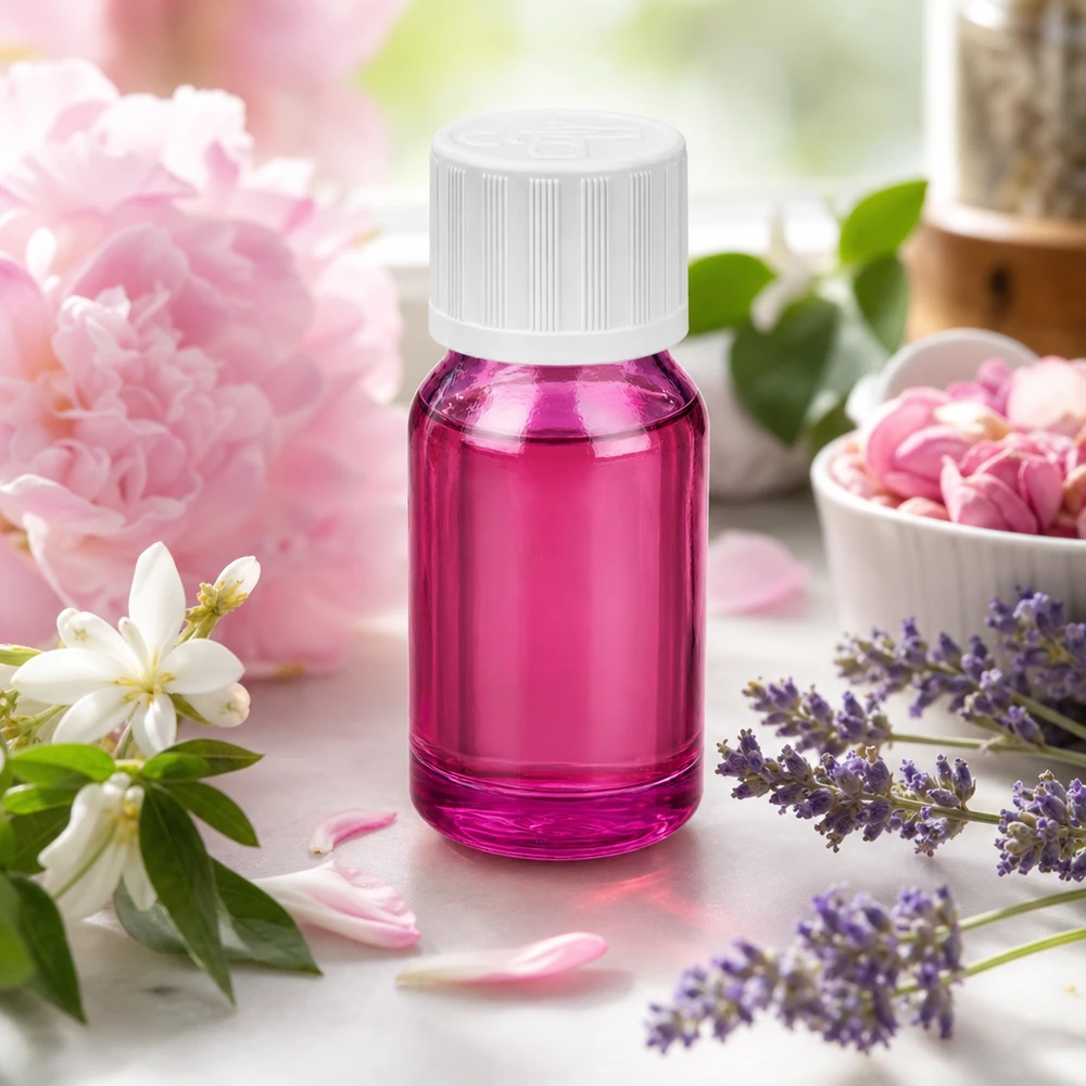 Flacone da 10 ml con tappo a vite bianco da 11 mm a prova di bambino PurpleLine UT18/10 Flacone compatto viola da 10 ml in vetro con protezione UV per sostanze sensibili alla luce