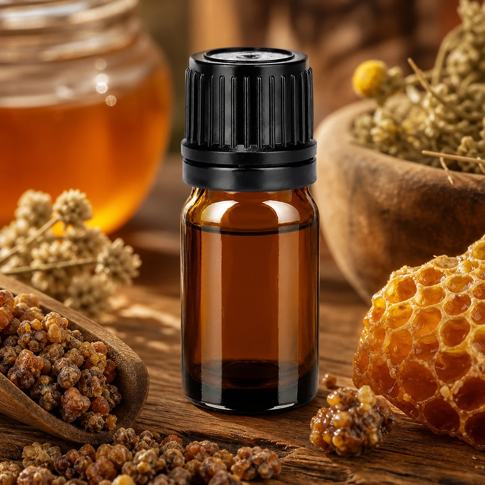 Bottiglia da 5ml 11mm SV nero OV BrownLine UT18/5 Flacone compatto da 5 ml della serie BrownLine con tappo nero antimanomissione per aromaterapia
