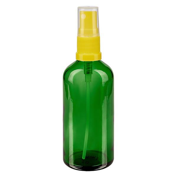 Flacone da 100ml verde STD giallo/trasparente apoGlas