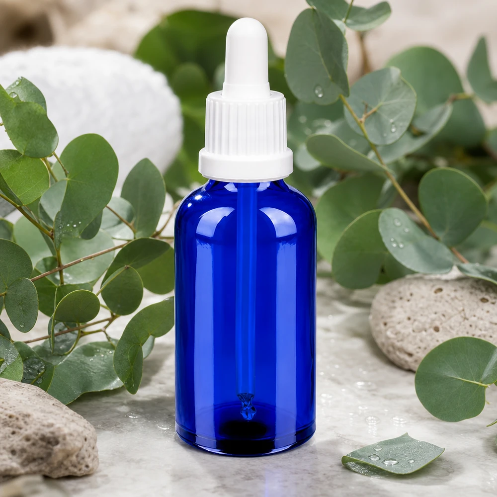 Bottiglia per pipette da 50ml bianca OV BlueLine UT18/50 Pratico flacone per pipette da 50 ml blu OV BlueLine UT18/50, perfetto per viaggiare