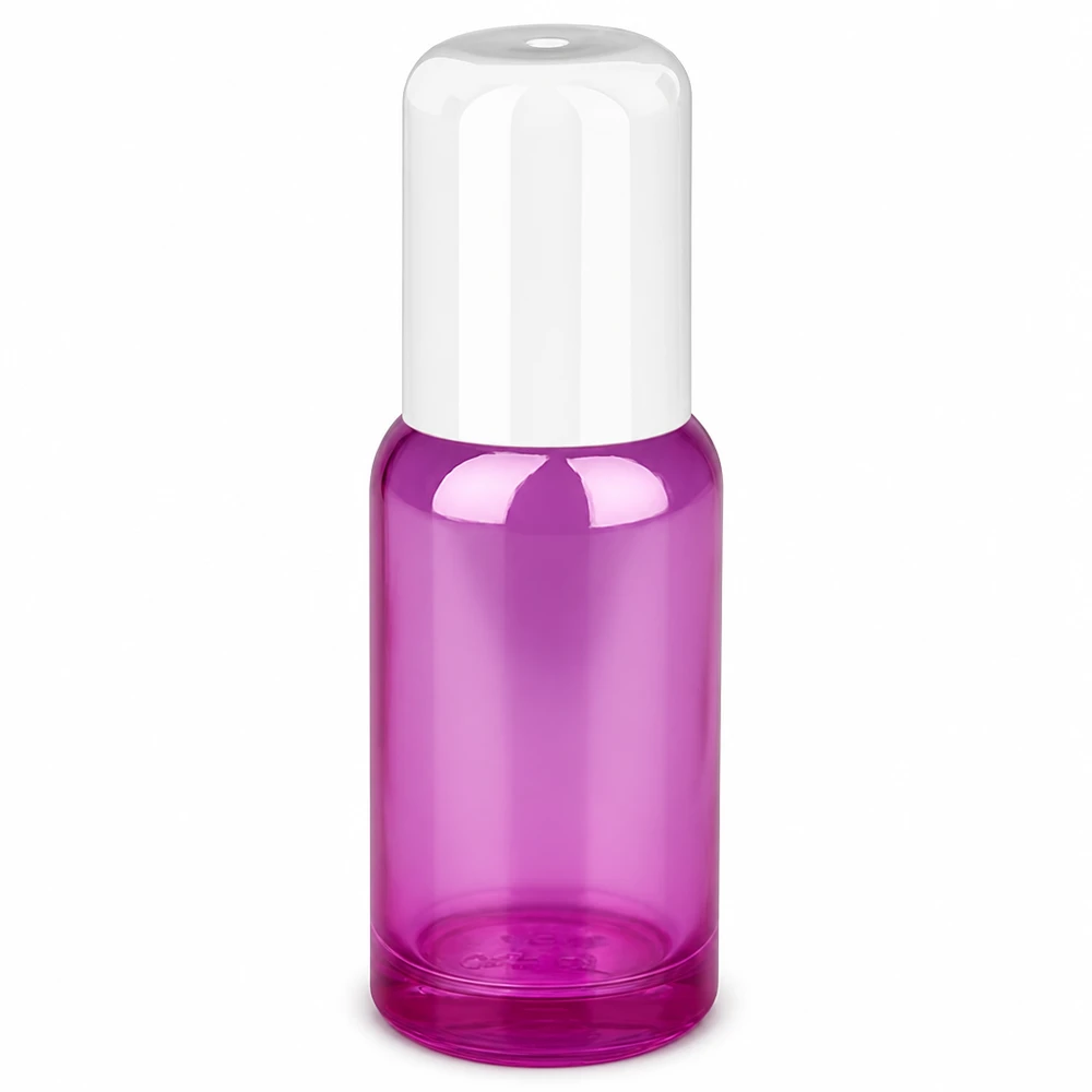 Flacone roll-on da 20 ml standard bianco PurpleLine UT18/20 Flacone roller compatto da 20 ml in vetro viola perfetto per i cosmetici fai da te