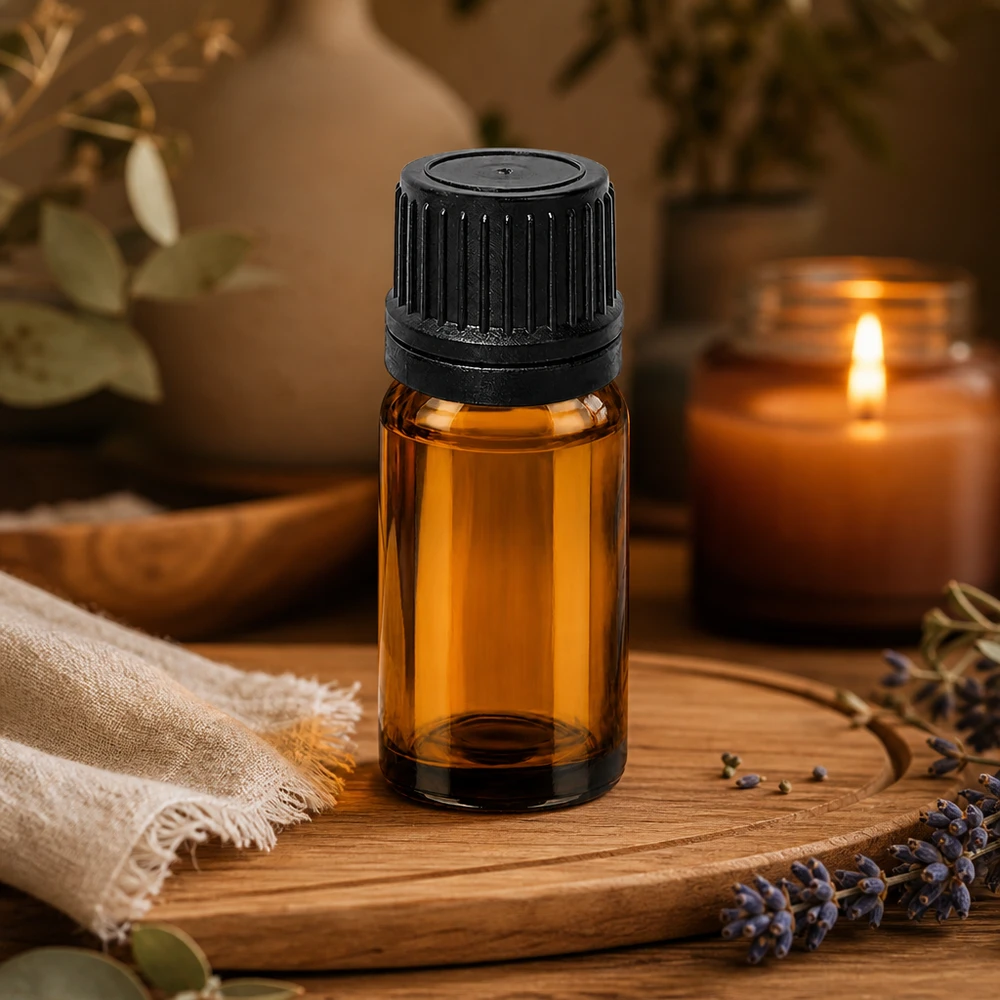 Flacone contagocce da 10 ml 1mm nero OV BrownLine UT18/10 Flacone contagocce da 10 ml in vetro ambrato con protezione UV e tappo a prova di bambino.