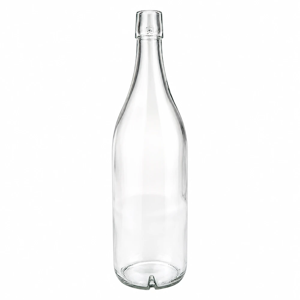 Bottiglia in vetro da 1000 ml senza tappo UNiTWIST 1000ml bottiglia di vetro UNiTWIST trasparente senza tappo a vite bottiglia per bevande vuota