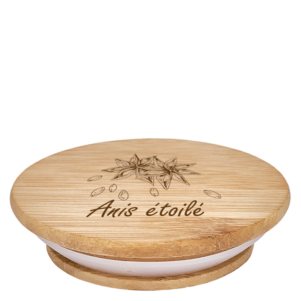 Coppia in legno "anis étoilé" per WECK RR60