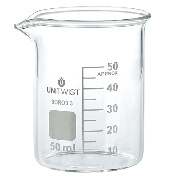 Bicchiere da 50 ml in borosilicato, a basso stampo UNiTWIST
