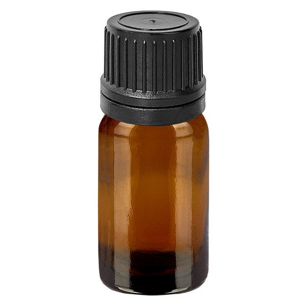 Flacone contagocce da 10 ml 1mm nero OV BrownLine UT18/10