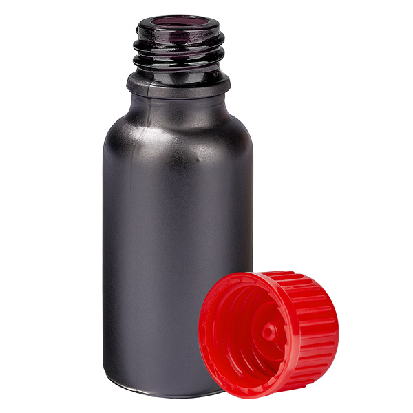 Bottiglia da 20ml 11mm SV rosso STD BlackLine UT18/20