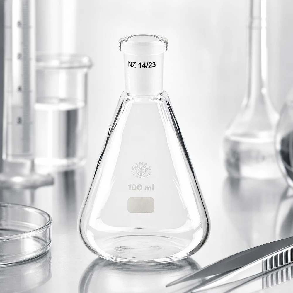 Beuta 100ml con giunto standard smerigliato (14/23) Beuta 100ml con giunto standard smerigliato (14/23)