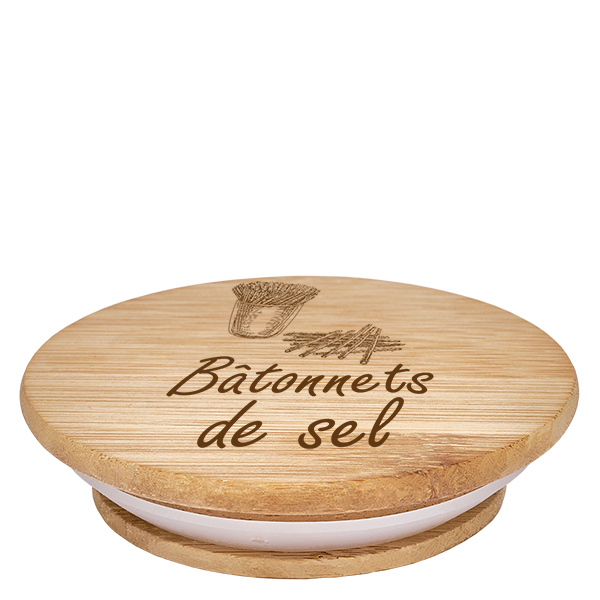 Coppia in legno "Bâtonnets de sel" per WECK RR100