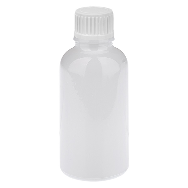 Flacone contagocce da 30 ml con tappo bianco da 0,9 mm, tappo standard WhiteLine UT18/30 Flacone contagocce da 30 ml con tappo bianco da 0,9 mm, tappo standard WhiteLine UT18/30
