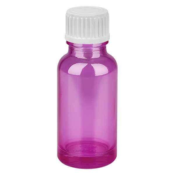 Flacone contagocce da 20 ml 0,9 mm bianco standard PurpleLine. UT18/20