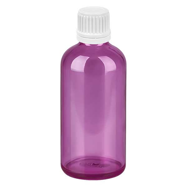 Bottiglia da 100ml tappo a vite 11mm bianco Originalità tappo a vite PurpleLine UT18/100