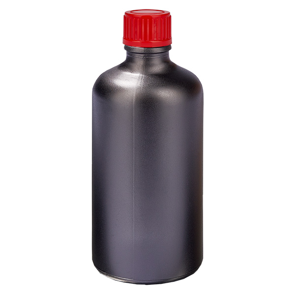 Bottiglia da 100ml 11mm SV rosso STD BlackLine UT18/100 Bottiglia da 100ml 11mm SV rosso STD BlackLine UT18/100
