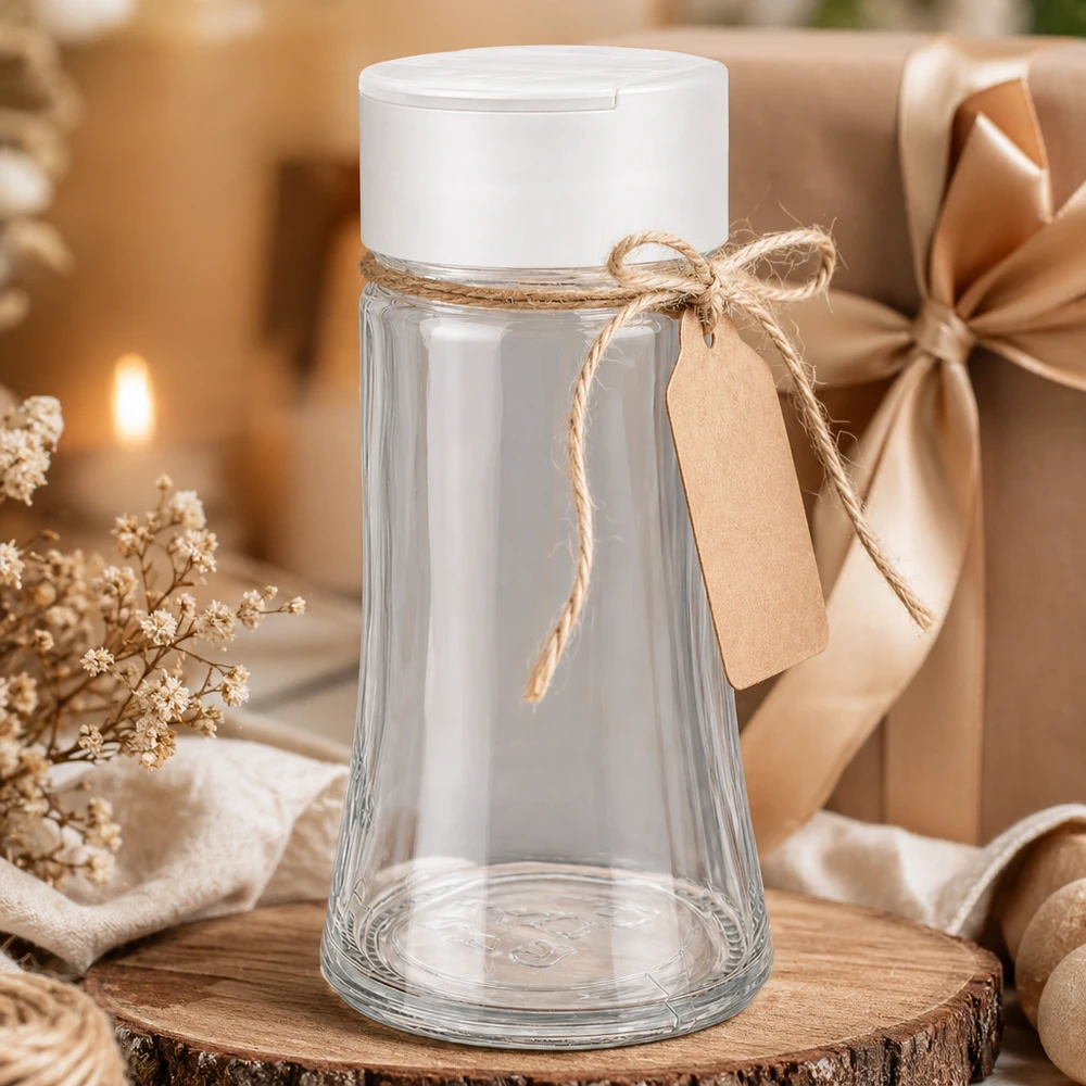Barattolo per sale/spezie 95ml con doppio shaker, bianco Barattolo per sale/spezie 95ml con doppio shaker, bianco