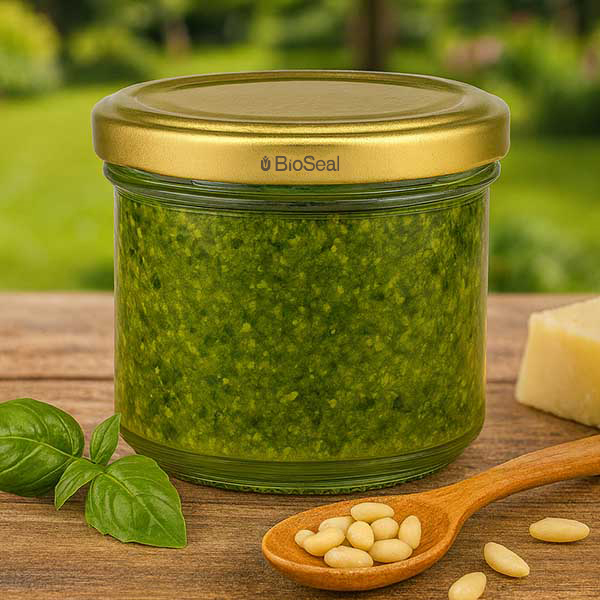 UNiTWIST Sturz125 con coperchio dorato. Coperchio TO66 BioSeal