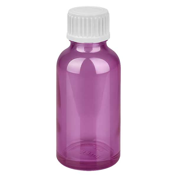 Flacone contagocce da 30 ml 0,9 mm bianco standard PurpleLine. UT18/30
