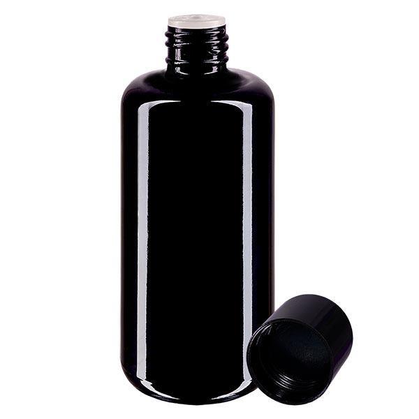 Apotfl. viol. 200ml tappo a vite nero siringa. 3mm St