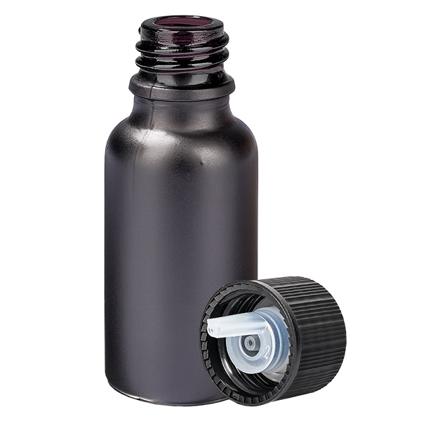 Flacone contagocce da 20 ml 1mm nero STD BlackLine UT18/20