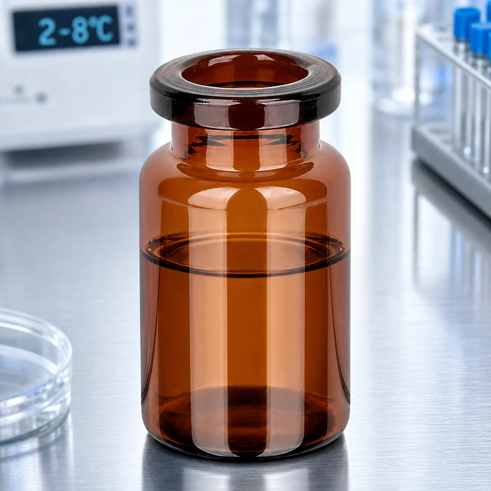 Flacone da iniezione in vetro ambrato da 5ml Hochwertige Braunglas Vials 5ml für aseptische Abfüllung von Injektionspräparaten